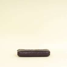 Chanel Prune CC Double Zip Clutch With Chain Crossbody Bag