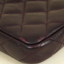 Chanel Prune CC Double Zip Clutch With Chain Crossbody Bag