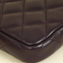 Chanel Prune CC Double Zip Clutch With Chain Crossbody Bag