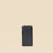 Chanel Navy Blue CC Compact Phone Chain Pouch