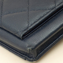 Chanel Navy Blue CC Compact Phone Chain Pouch