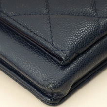 Chanel Navy Blue CC Compact Phone Chain Pouch