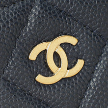 Chanel Navy Blue CC Compact Phone Chain Pouch