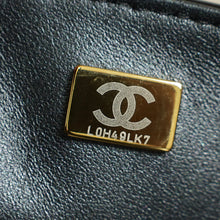 Chanel Black CC Large Flap Bag with Top Handle Bag
