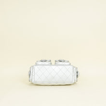 Chanel Metallic Silver CC Quilted Trendy Pockets Hobo Large Bag