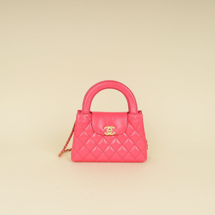 Chanel Hot Pink CC Mini Kelly Bag