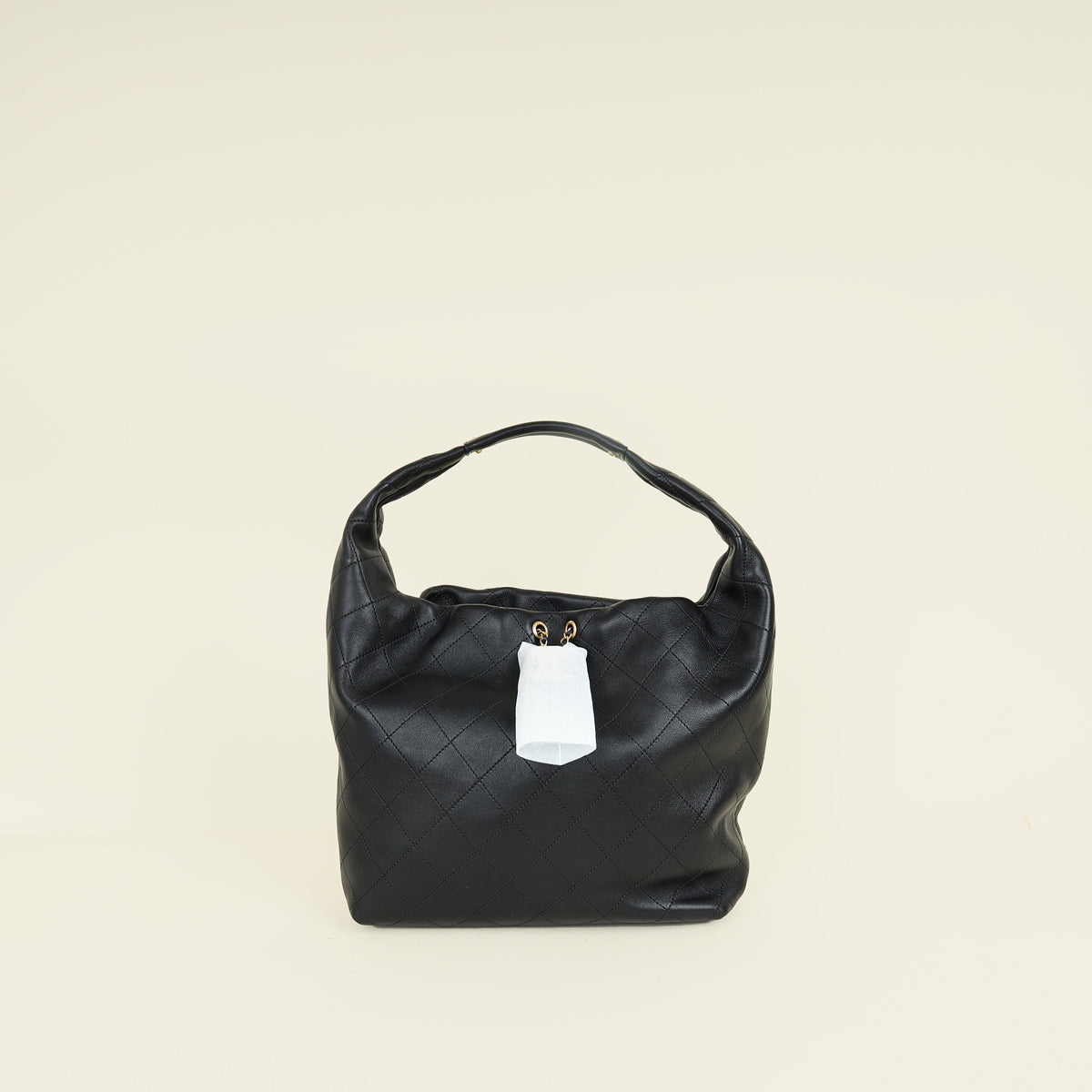 Chanel Black CC Hobo Large Bag