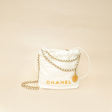 Chanel White 22 Shiny Mini Bag