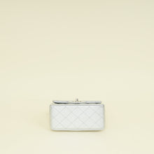 Chanel Metallic Silver CC Classic Mini Square Bag