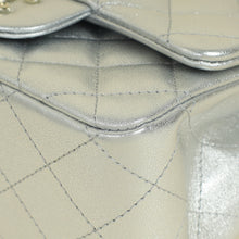 Chanel Metallic Silver CC Classic Mini Square Bag