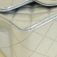 Chanel Metallic Silver CC Classic Mini Square Bag