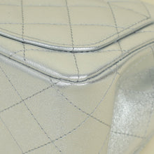Chanel Metallic Silver CC Classic Mini Square Bag