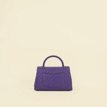 Chanel Purple Coco Handle Large Bag