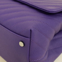 Chanel Purple Coco Handle Large Bag