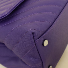Chanel Purple Coco Handle Large Bag