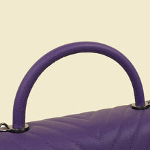 Chanel Purple Coco Handle Large Bag