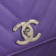 Chanel Purple Coco Handle Large Bag