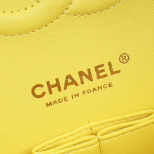 Chanel Yellow Classic Double Flap Medium Bag
