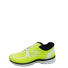 Chanel Tricolor CC Lycra Lace Up Sneakers 41.5