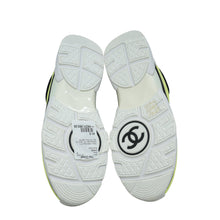 Chanel Tricolor CC Lycra Lace Up Sneakers 41.5