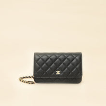 Chanel Black CC Classic Wallet On Chain