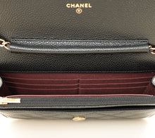Chanel Black CC Classic Wallet On Chain