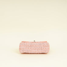 Chanel Coral Tweed Top Handle Mini Rectangular Flap Bag