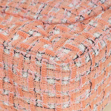Chanel Coral Tweed Top Handle Mini Rectangular Flap Bag