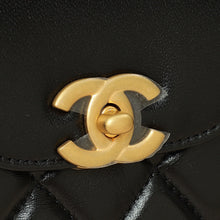 Chanel Black CC Mini Kelly Top Handle Bag