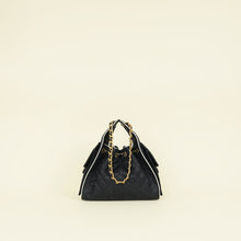 Chanel Black CC 25 Raffia Small Handbag