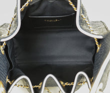 Chanel Black CC 25 Raffia Small Handbag