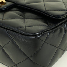 Chanel Black Quilted Top Handle Flap Bag