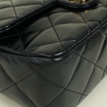 Chanel Black Quilted Top Handle Flap Bag