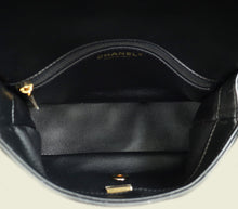 Chanel Black Quilted Top Handle Flap Bag