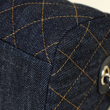 Chanel Blue Quilted Denim Mini Bowling Bag