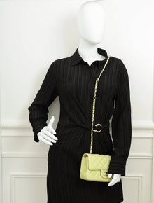 Chanel Kiwi Classic Mini Rectangula Flap Bag