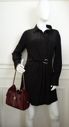Chanel Burgundy CC Chanel 25 Mini Handbag