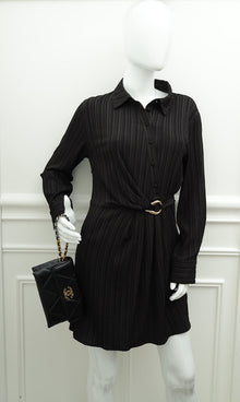 Chanel Black CC 19 Quilted Chain Wristlet Clutch