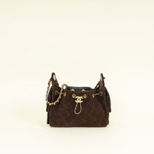 Chanel Dark Brown 25 Mini Suede Handbag