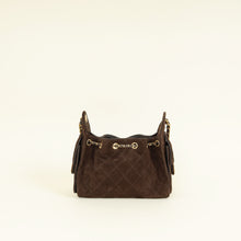 Chanel Dark Brown 25 Mini Suede Handbag