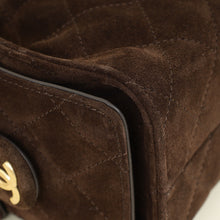 Chanel Dark Brown 25 Mini Suede Handbag
