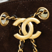Chanel Dark Brown 25 Mini Suede Handbag