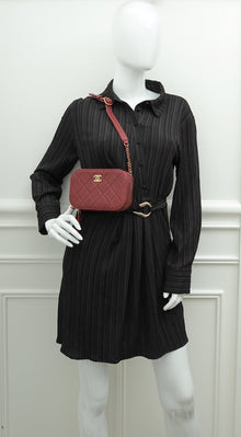 Chanel Burgundy Chic Trip Waist Bag
