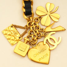 Chanel Black Vintage Chain Charm Belt