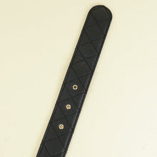 Chanel Black CC Chain Buckle Quilted Belt