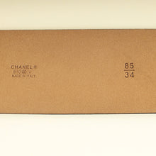 Chanel Black CC Oval Buckle Belt 34