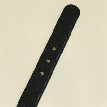 Chanel Black CC Buckle Quilted Belt 28
