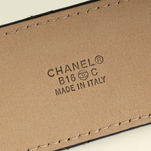 Chanel Black CC Buckle Quilted Belt 28
