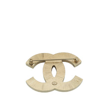 Chanel Black CC Pearl Enamel Brooch