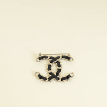Chanel Black CC Chain Brooch